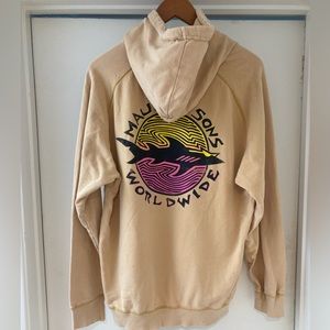 Maui and Sons Hoodie - Men’s Large- Yellow